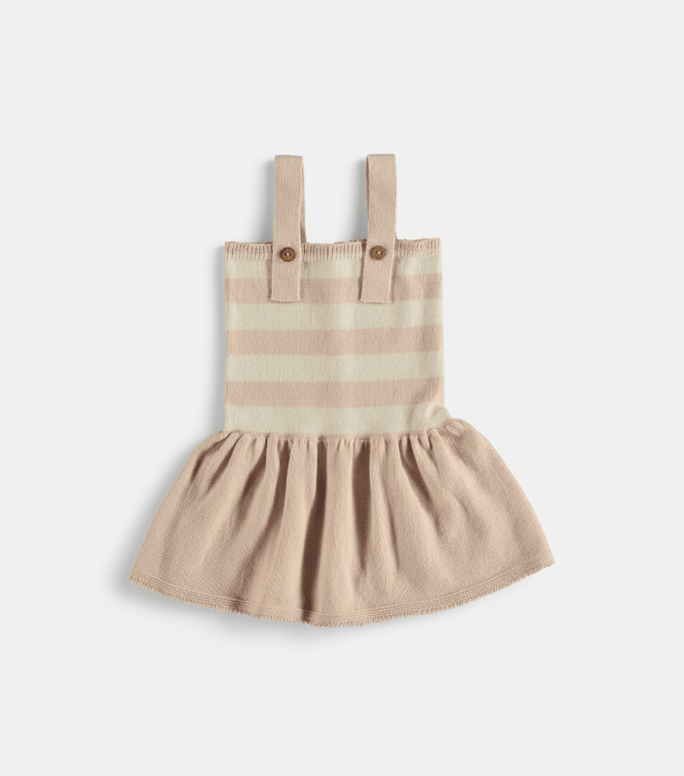 Abitino Bimba Heine Cream-Rosa