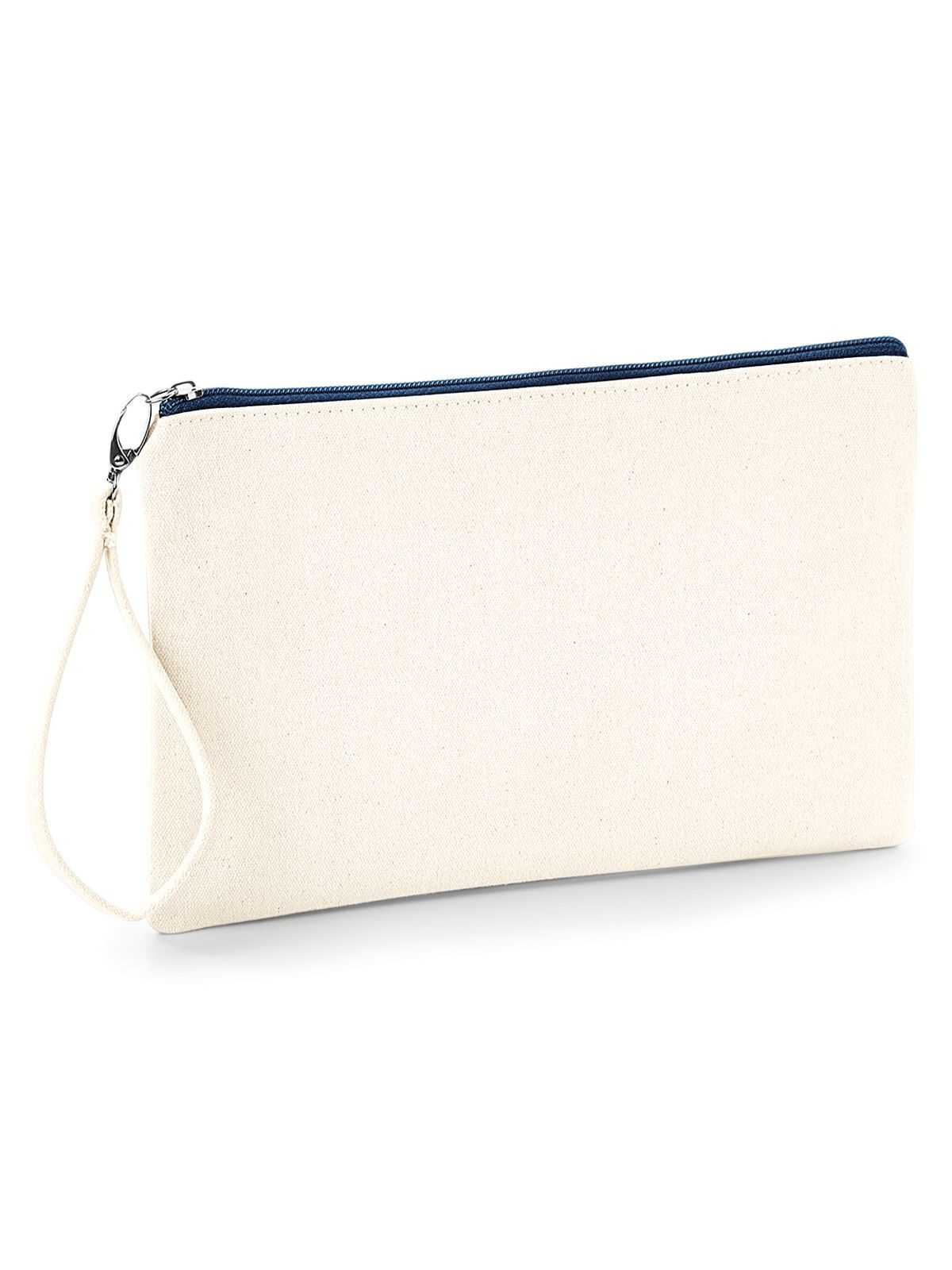 Pochette in cotone zip Navy Frase divertente idea regalo “Reflusso” - Be Brave Boutique