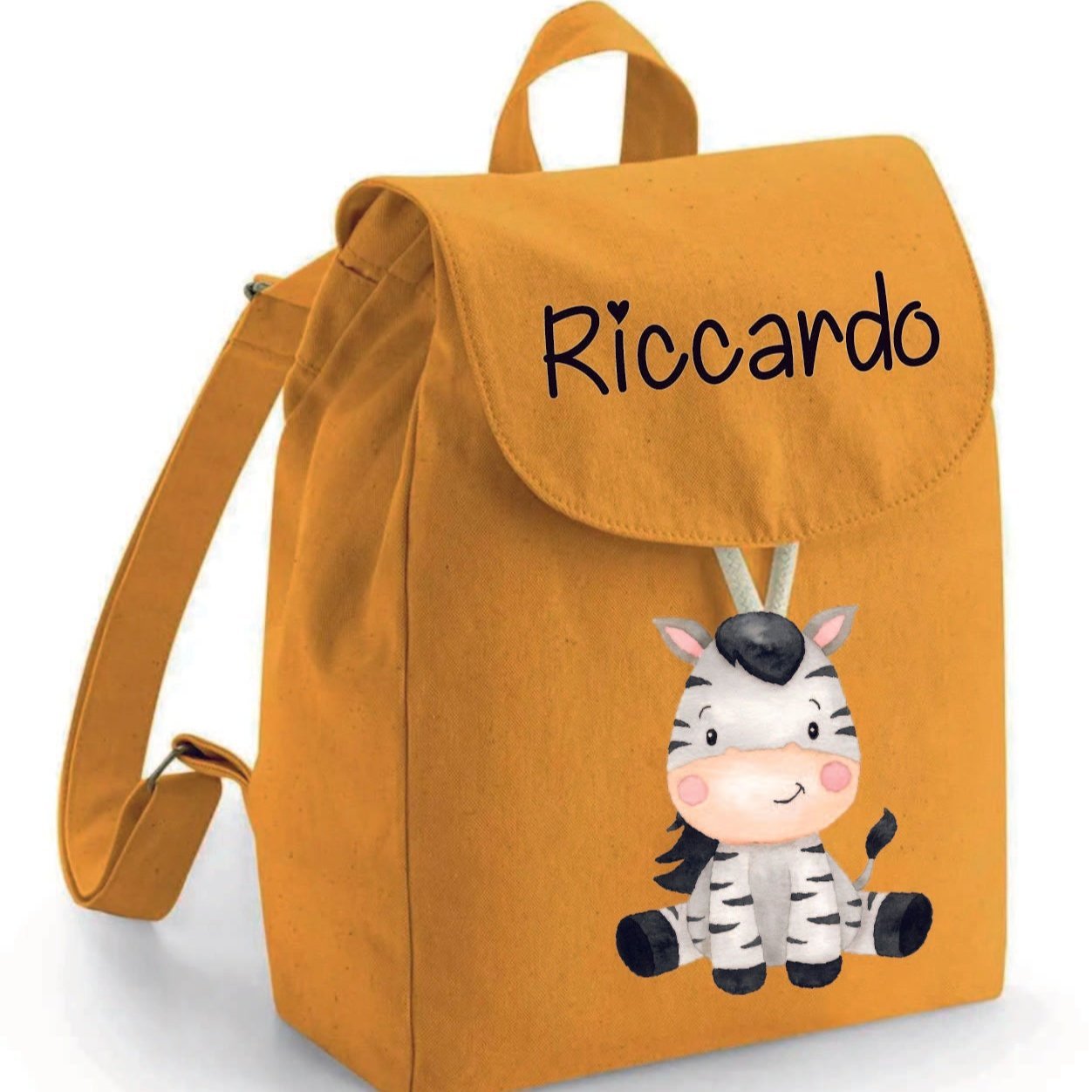 Mini Zaino in cotone Zebra - Be Brave Boutique