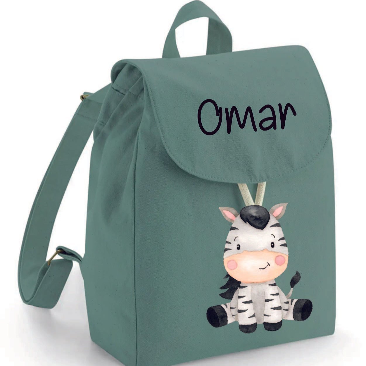 Mini Zaino in cotone Zebra - Be Brave Boutique