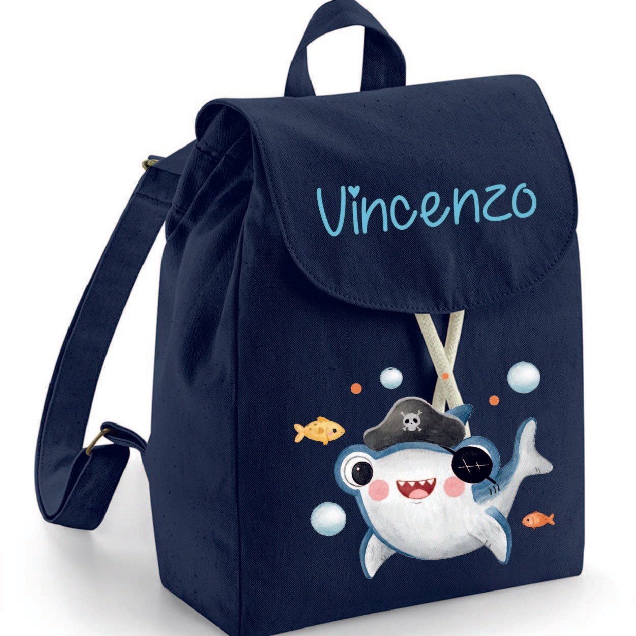 Mini Zaino in cotone Baby Shark - Be Brave Boutique