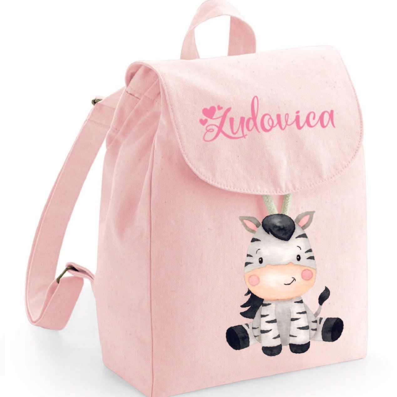 Mini Zaino in cotone Zebra - Be Brave Boutique