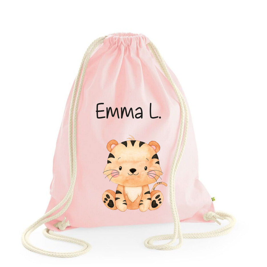 Zaino a sacca in cotone pesante Tigrotto - Be Brave Boutique