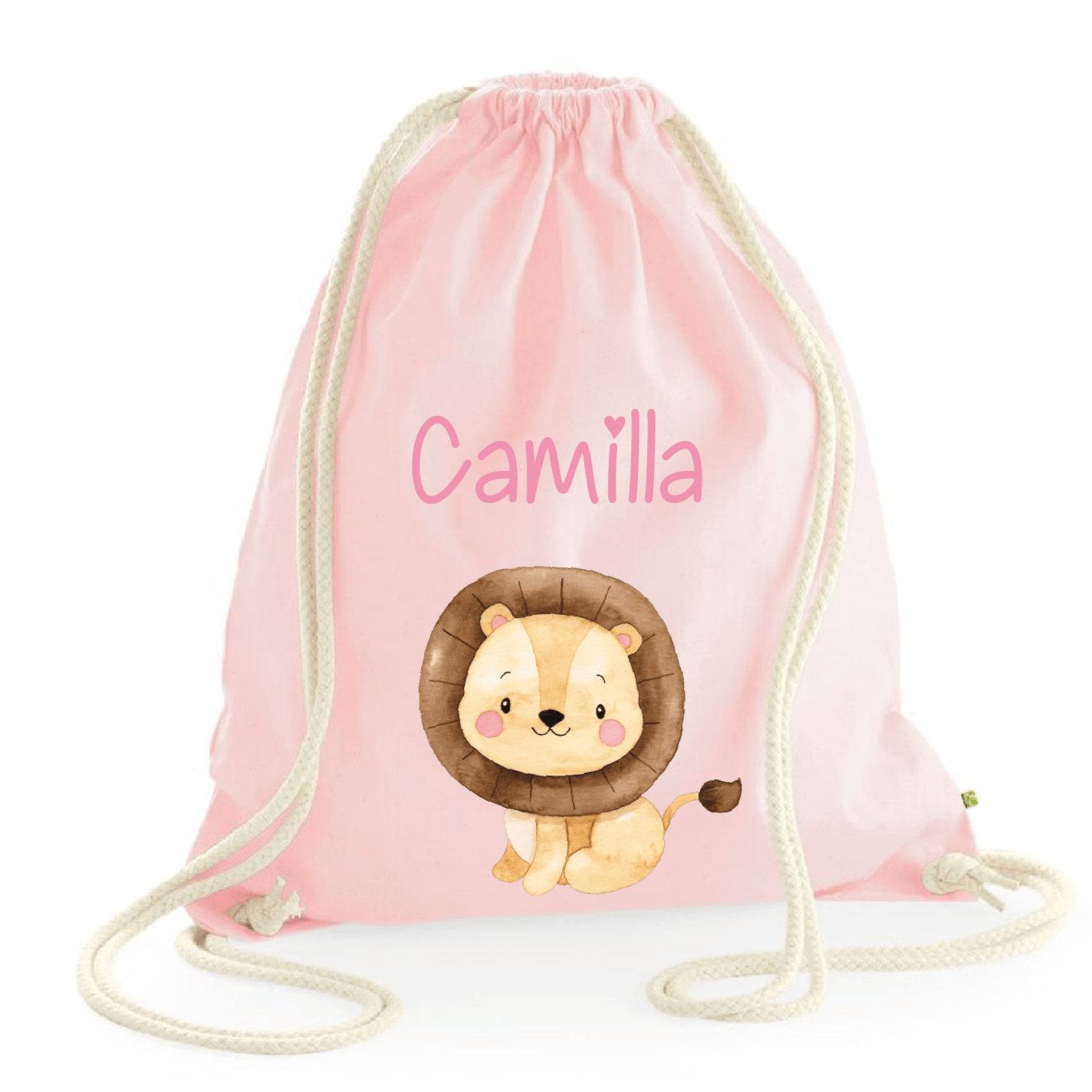 Zaino a sacca in cotone pesante Leone Cucciolo - Be Brave Boutique