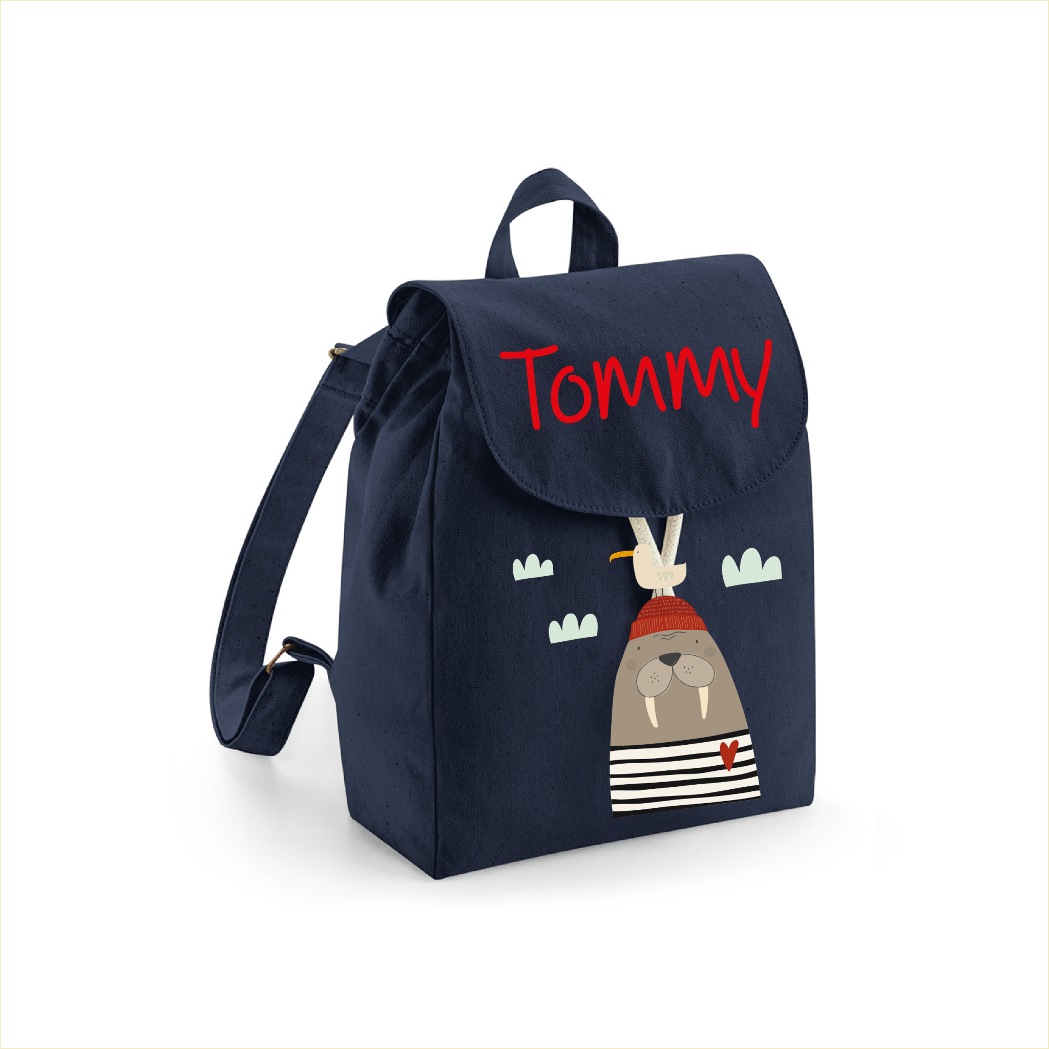 Mini Zaino in cotone Tricheco - Be Brave Boutique