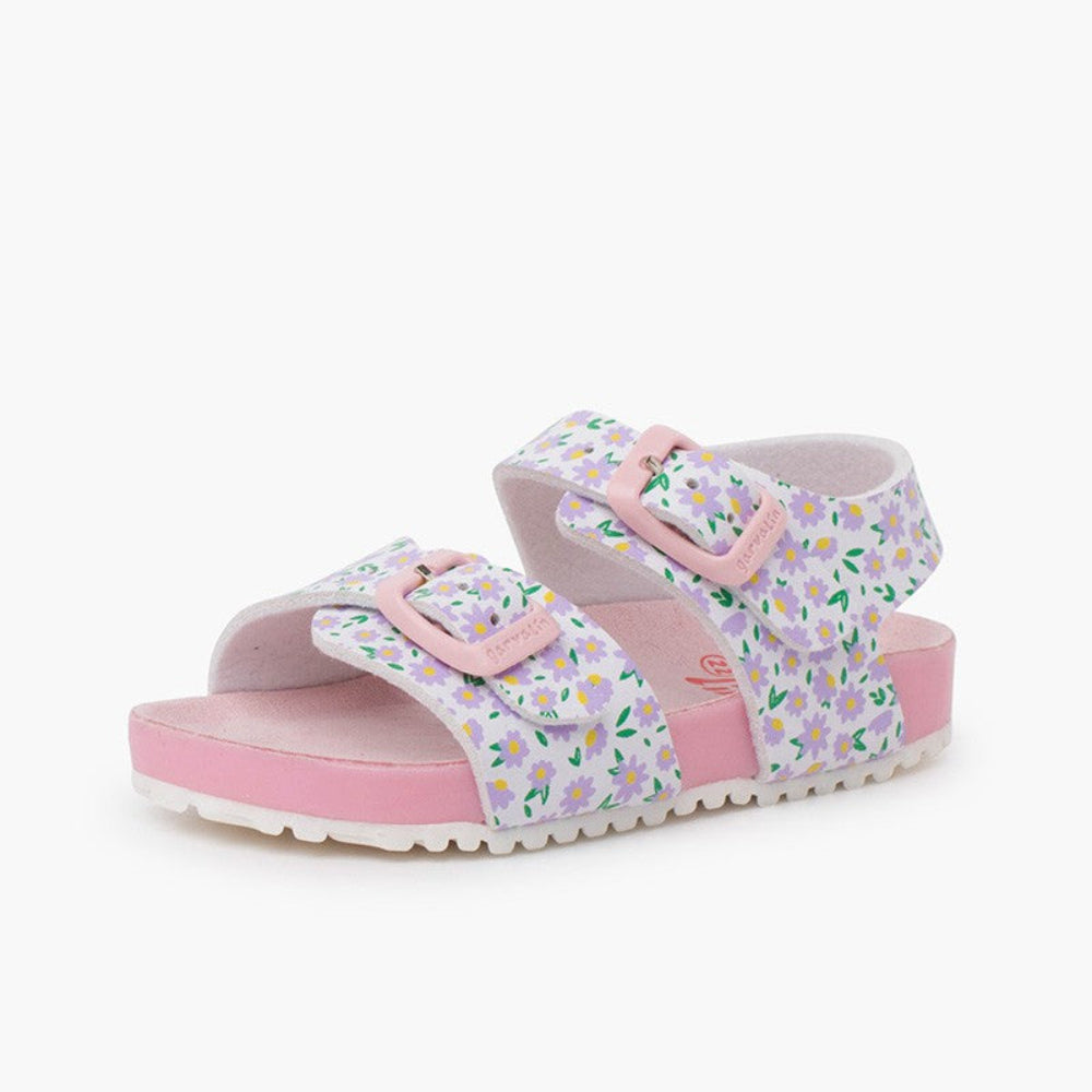 Sandali Garvalin Fiorellini rosa - Be Brave Boutique