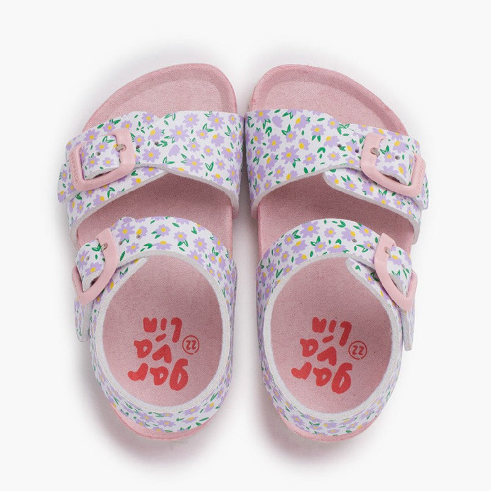 Sandali Garvalin Fiorellini rosa - Be Brave Boutique