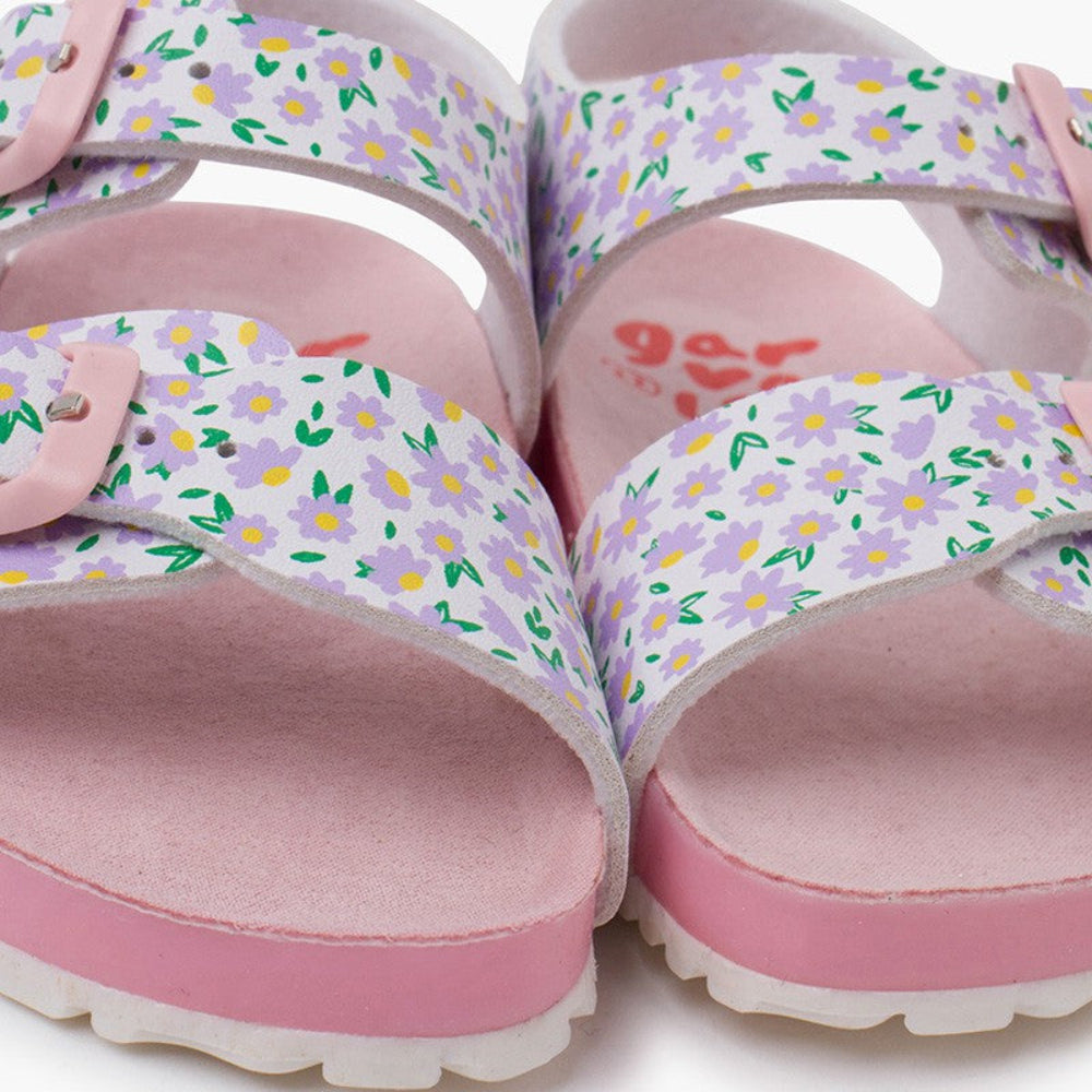 Sandali Garvalin Fiorellini rosa - Be Brave Boutique