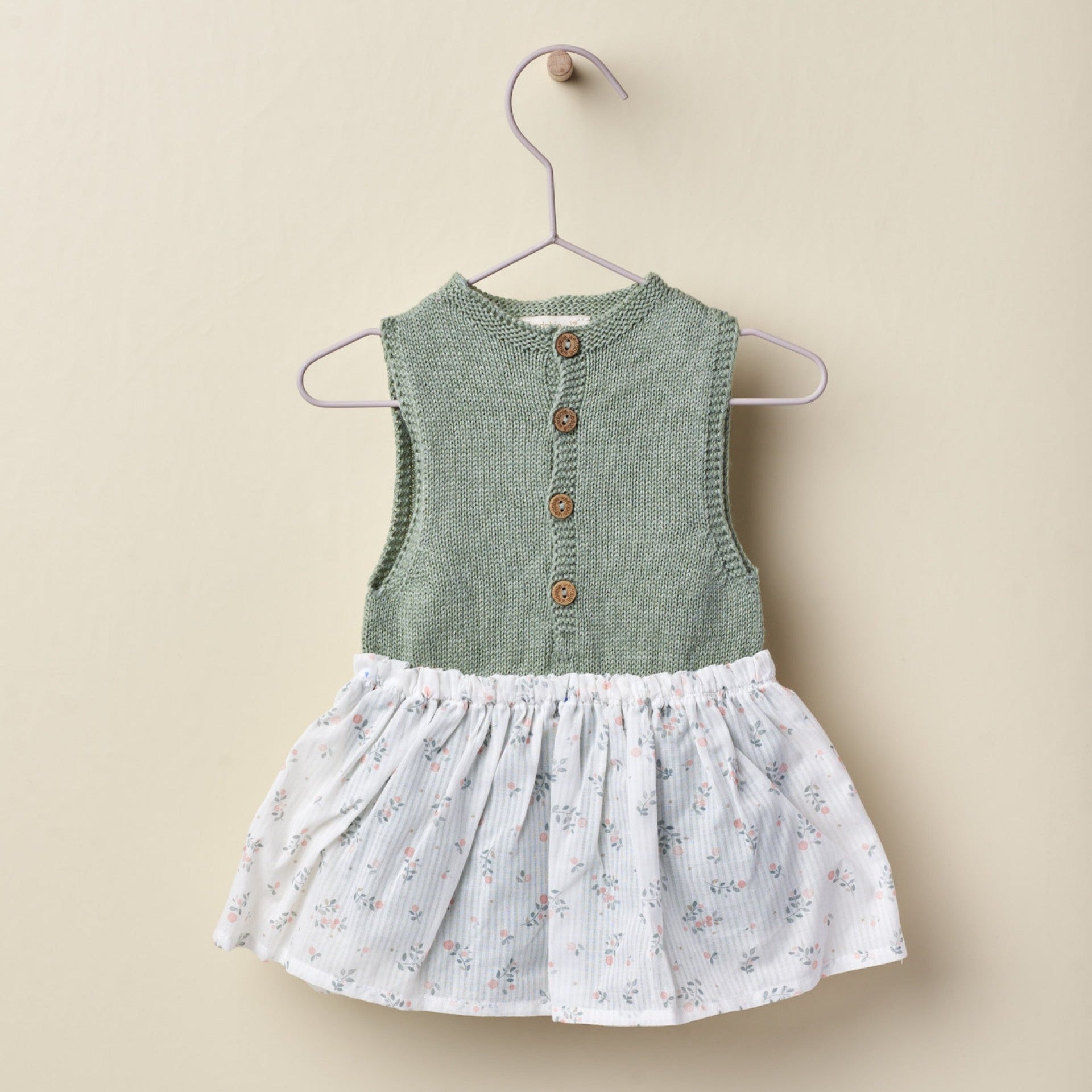 Body Bimba ad abitino fiori Verde - Be Brave Boutique