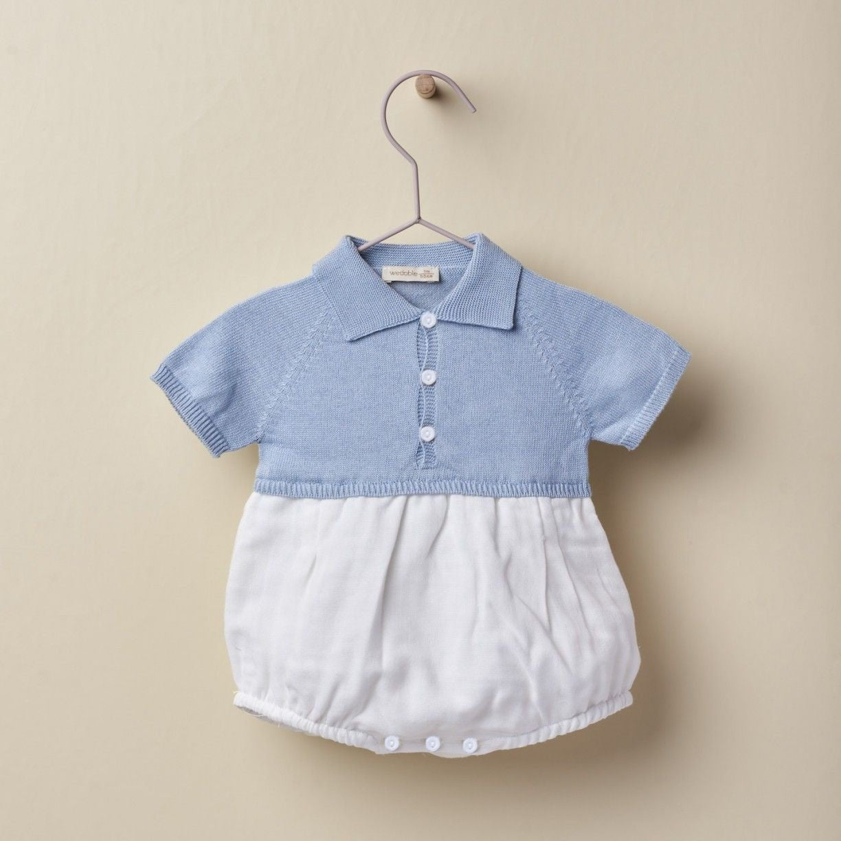 Pagliaccetto bimbo in filo e cotone biologico - Be Brave Boutique