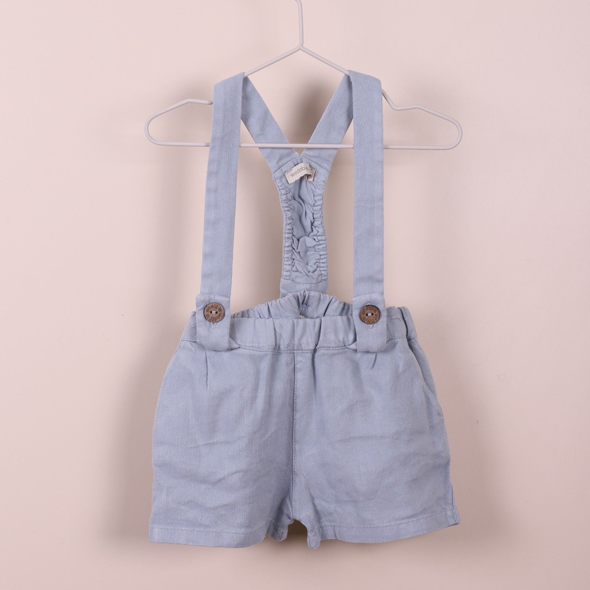 Pantaloncino con bretelle misto lino - Be Brave Boutique