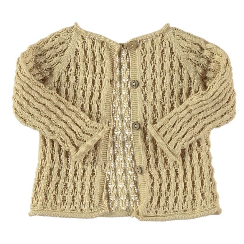 Cardigan Baly Li&me traforato Blondy - Be Brave Boutique
