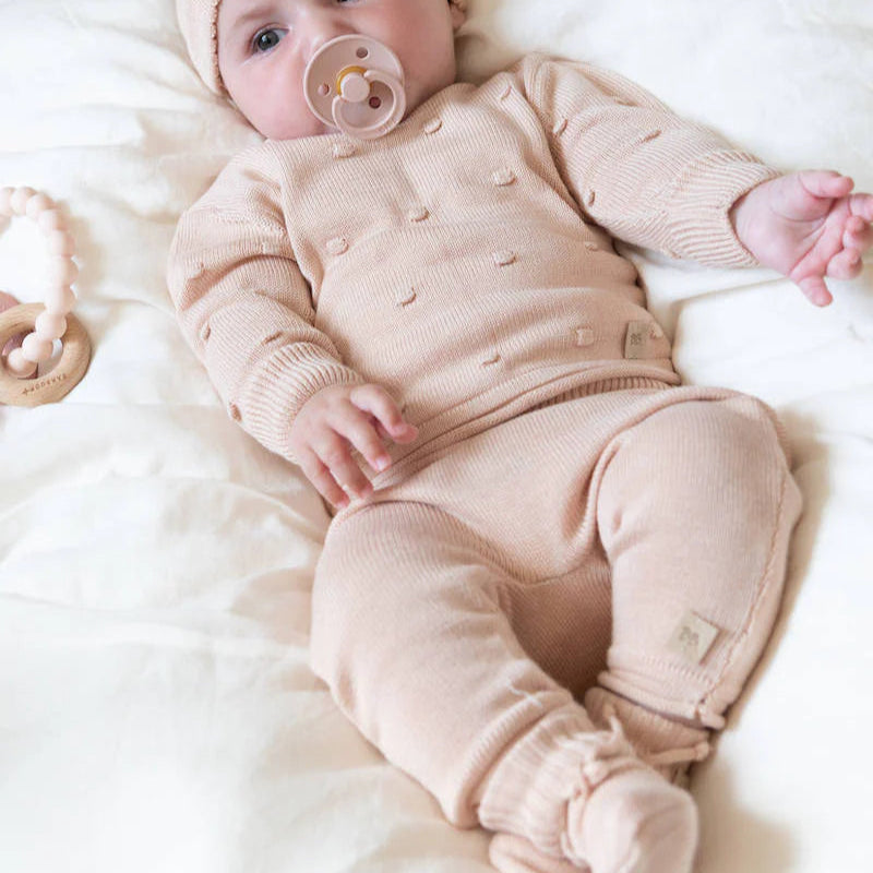 Maglia apertura dietro mini pom-pom - ROSA 461 - Be Brave Boutique