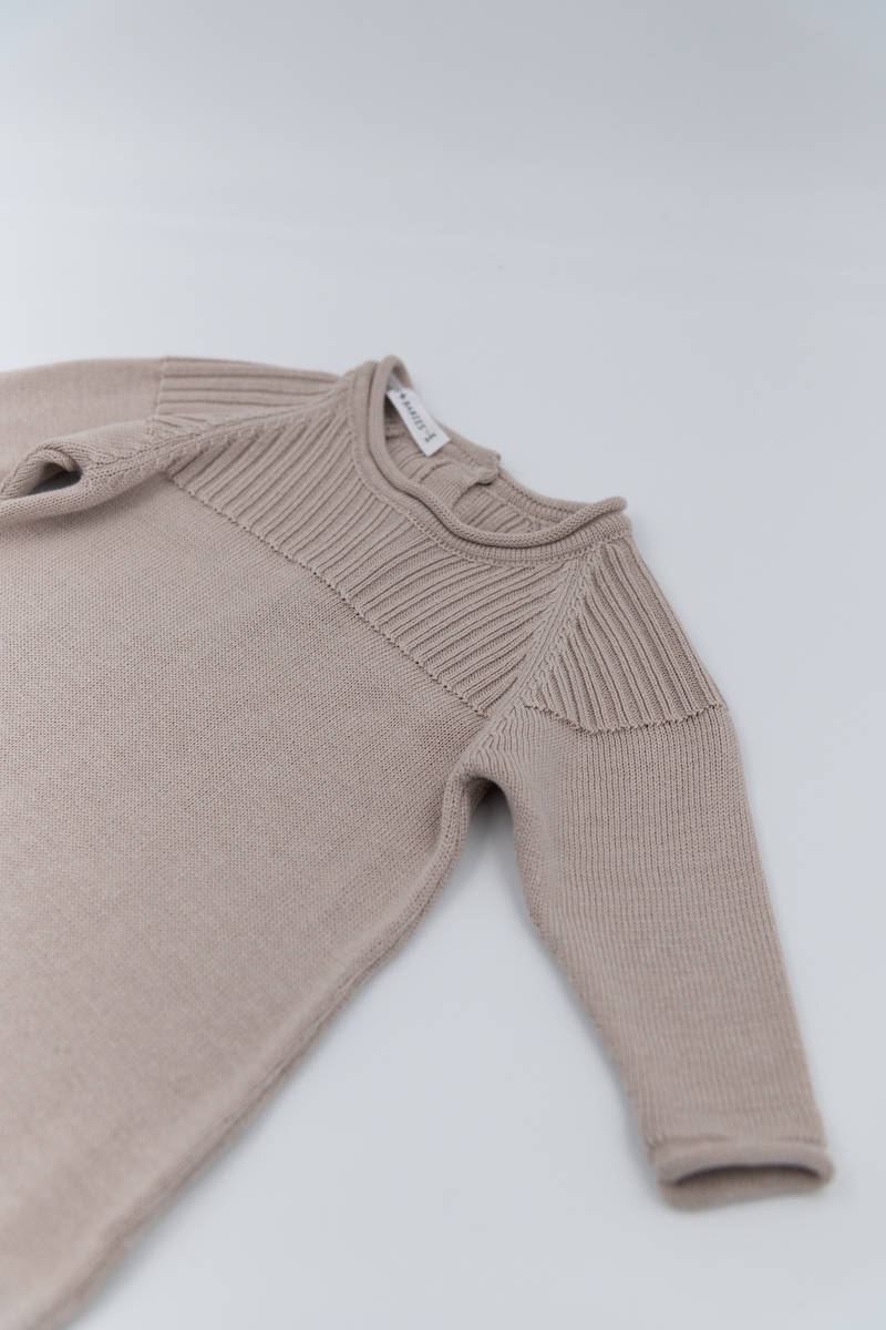 BAMBOOM Tutina con apertura dietro - CAMMELLO 331 - Be Brave Boutique