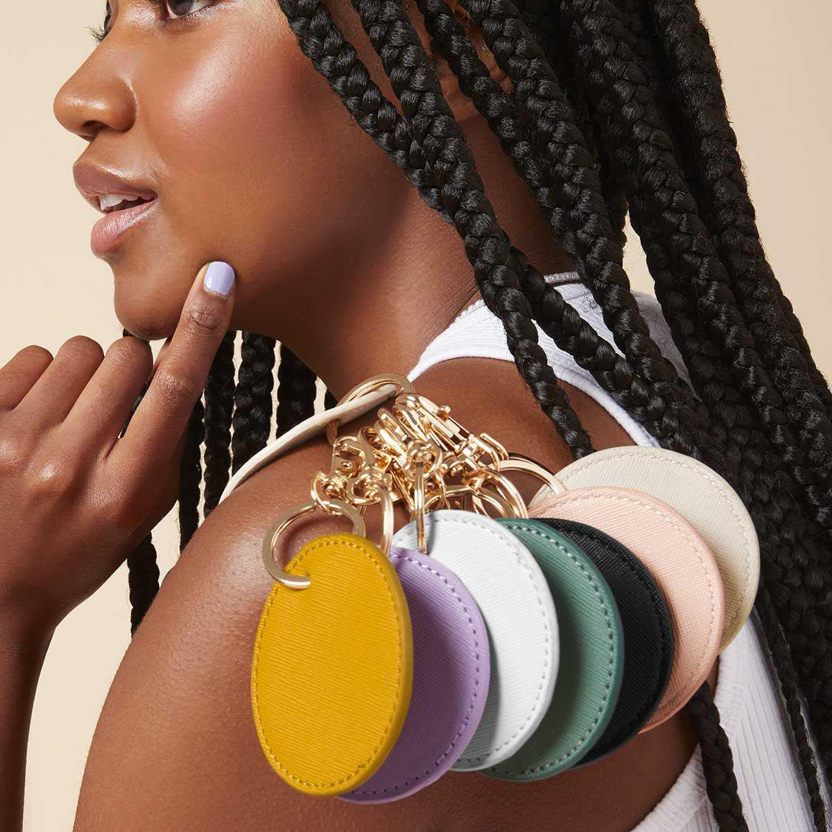 Portachiavi o tira zip tondo personalizzabile - Be Brave Boutique