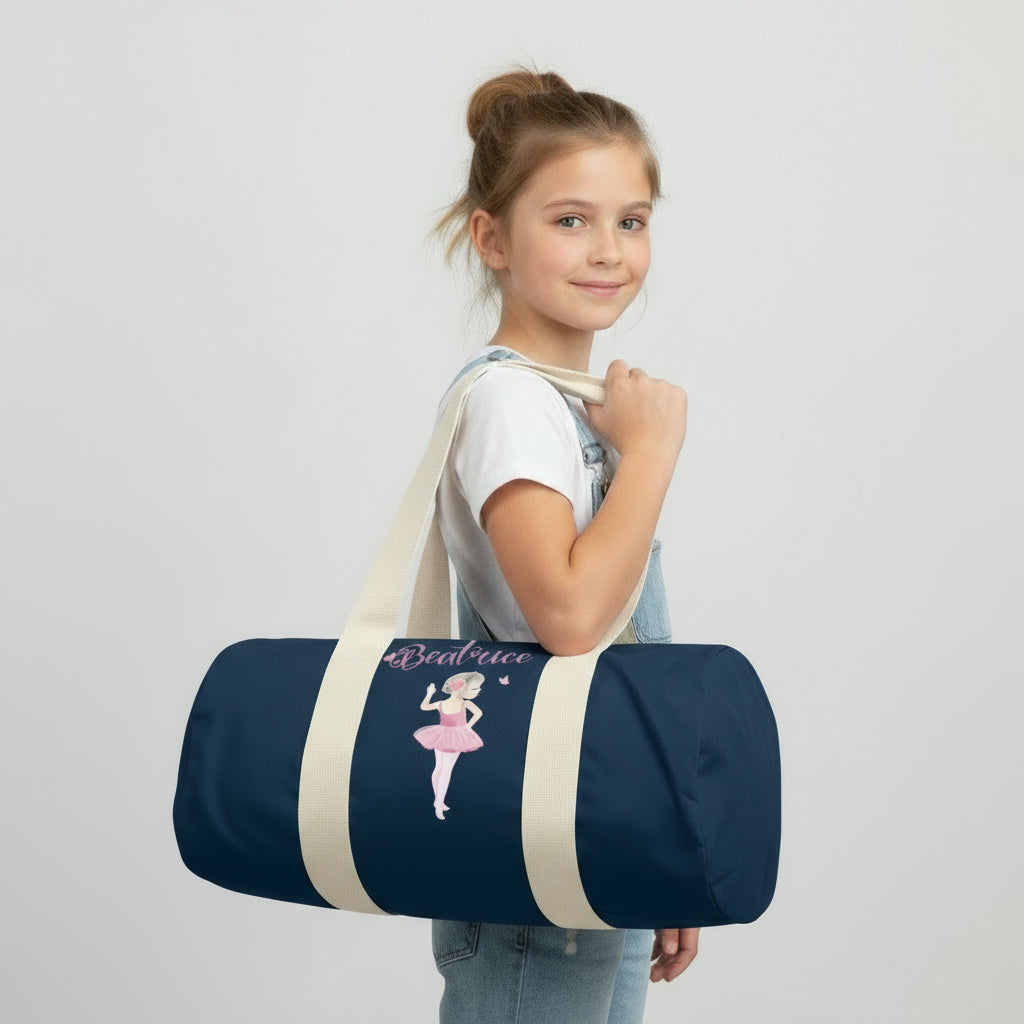 Borsone in cotone canvas personalizzato Ballerina danza - Be Brave Boutique