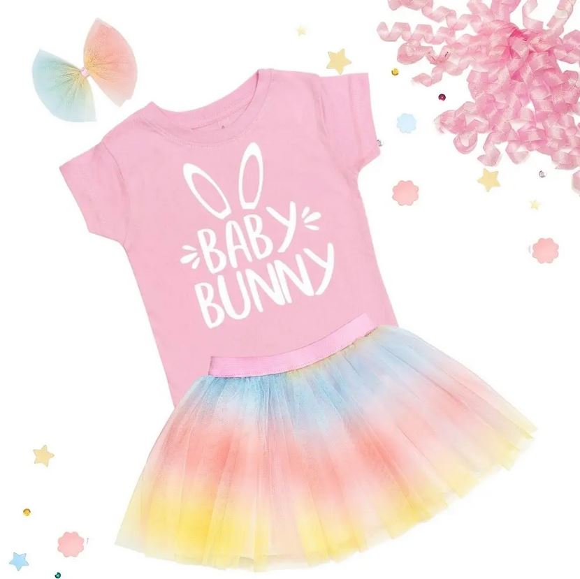 Tutù per bambini pastello Tie Dye, tutù primaverile - Be Brave Boutique