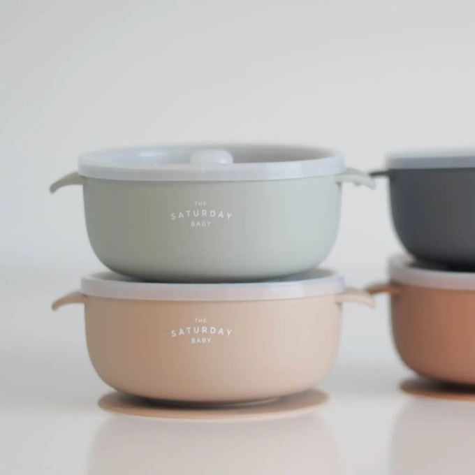 Ciotole a ventosa con coperchio - Be Brave Boutique