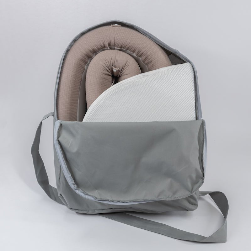 BAMBOOM BABY NEST CO-SLEEPING BABY BED 90x56cm - Grey - Be Brave Boutique