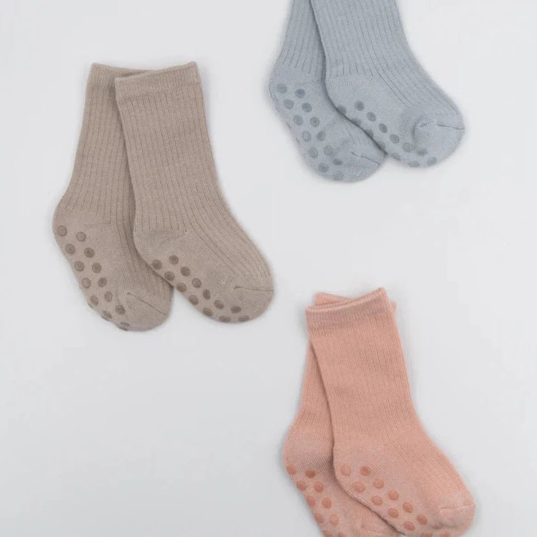 Calza bimbo antiscivolo in fibra di bambù naturale - Be Brave Boutique