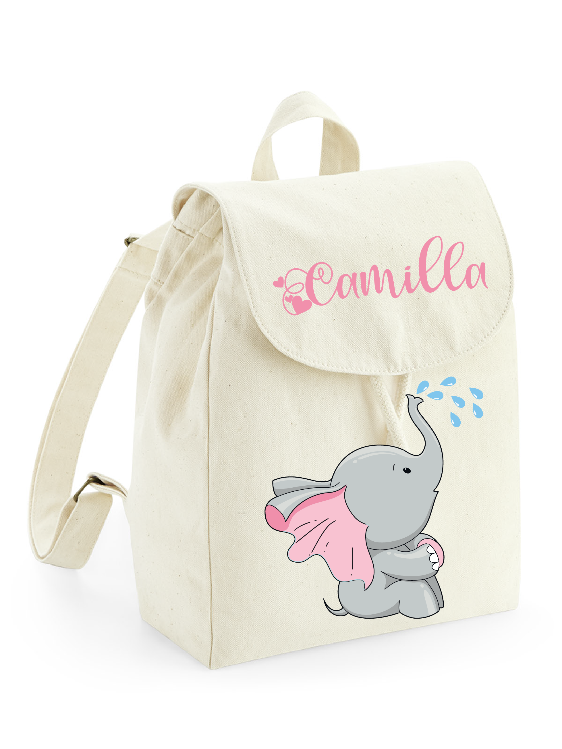 Mini Zaino in cotone Elefantina - Be Brave Boutique
