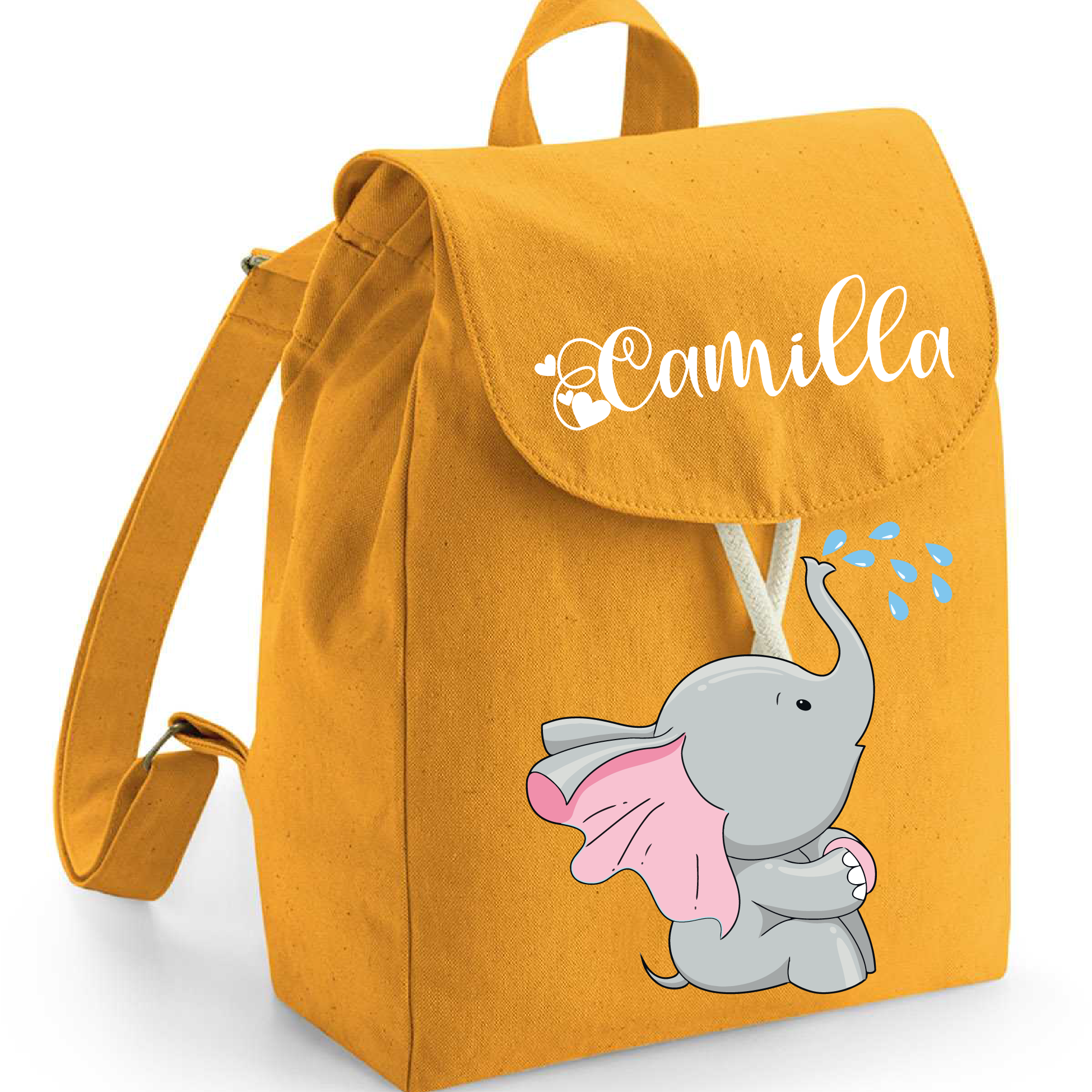 Mini Zaino in cotone Elefantina - Be Brave Boutique