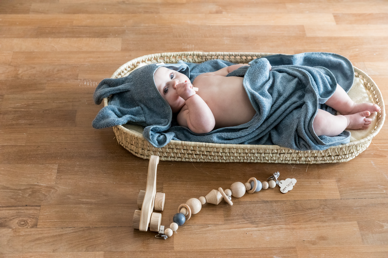 BAMBOOM Asciugamano neonato con orecchie + guanto - Be Brave Boutique