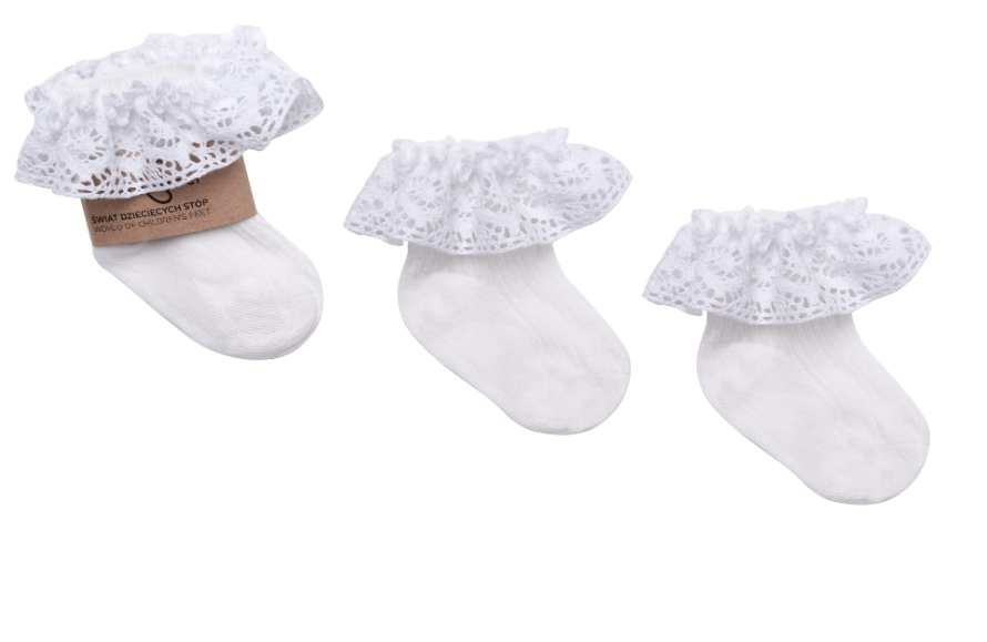 Calze in cotone bianco Vintage Love - Be Brave Boutique