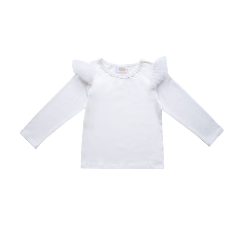 Maglietta Angel manica lunga con volant - Be Brave Boutique
