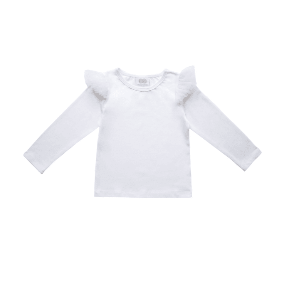 Maglietta Angel manica lunga con volant - Be Brave Boutique