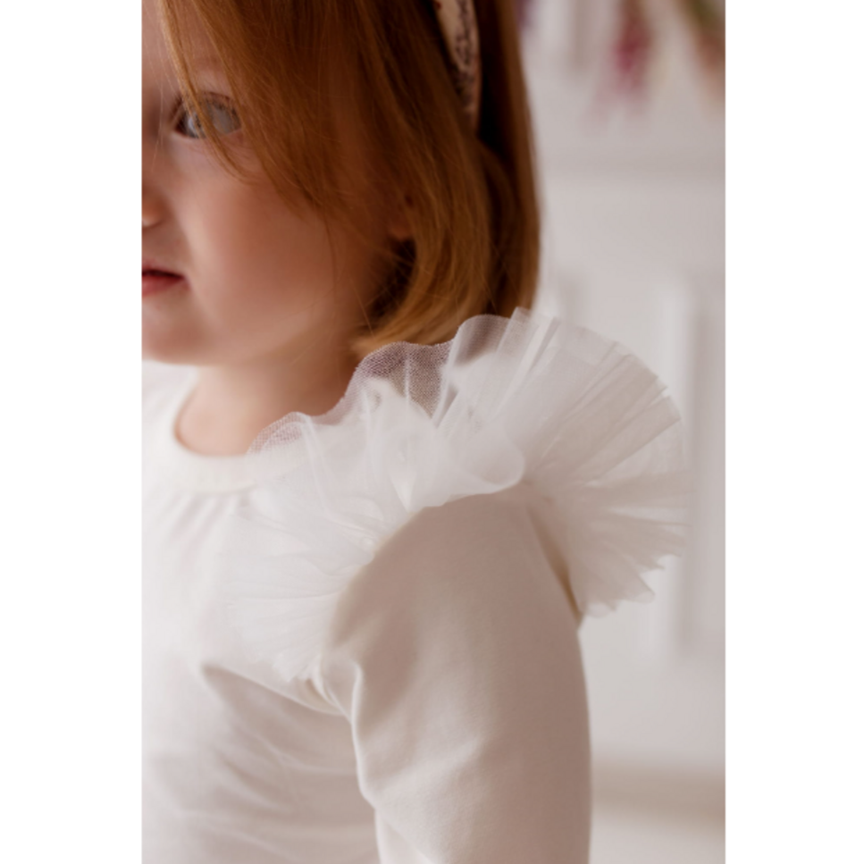 Maglietta Angel manica lunga con volant - Be Brave Boutique