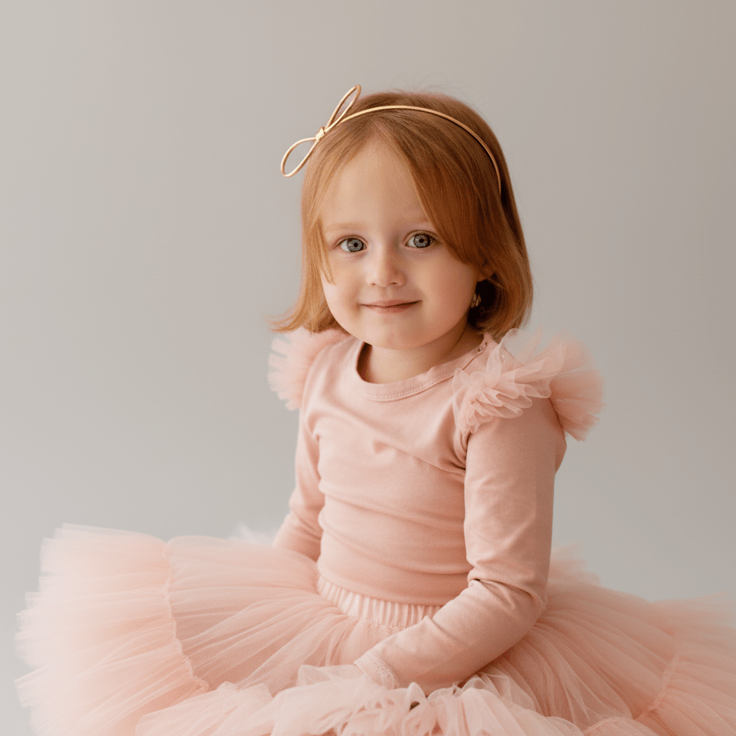 Maglietta Angel manica lunga con volant Venetian Pink - Be Brave Boutique