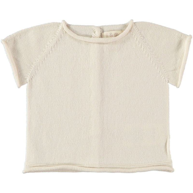 Tshirt con apertura dietro Jan Cream LI&ME - Be Brave Boutique