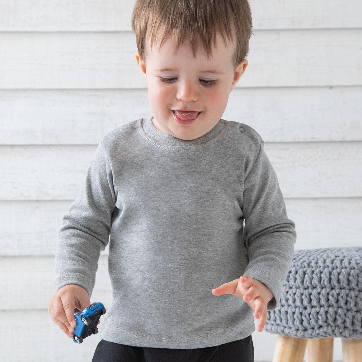 Maglietta Baby manica lunga in cotone personalizzabile - Be Brave Boutique