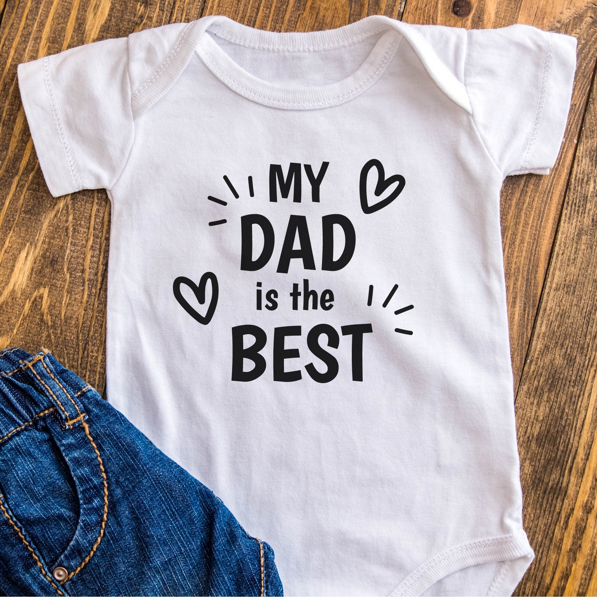 Body in 100% cotone Festa del Papà 2022 personalizzabile "Best Dad " - Be Brave Boutique