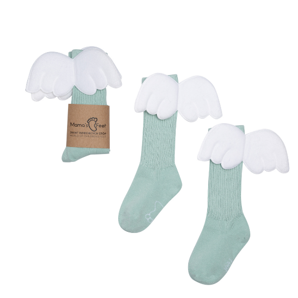 Calze Con Ali Me e mini Me Mint matchy-matchy - Be Brave Boutique