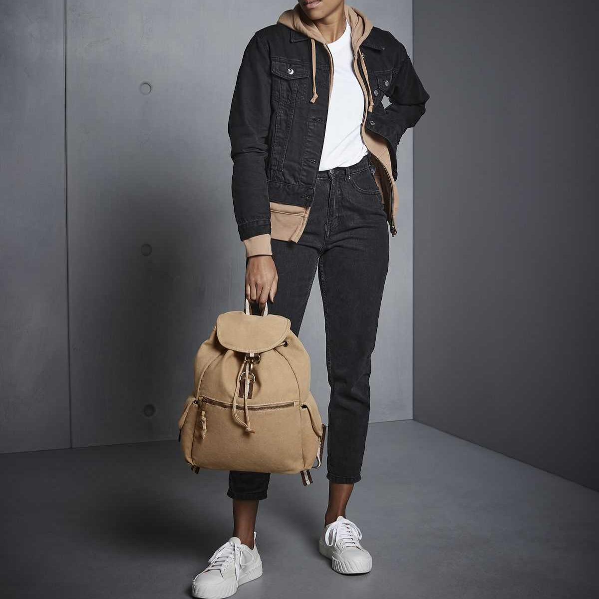 Zaino vintage unisex in cotone canvas - Be Brave Boutique