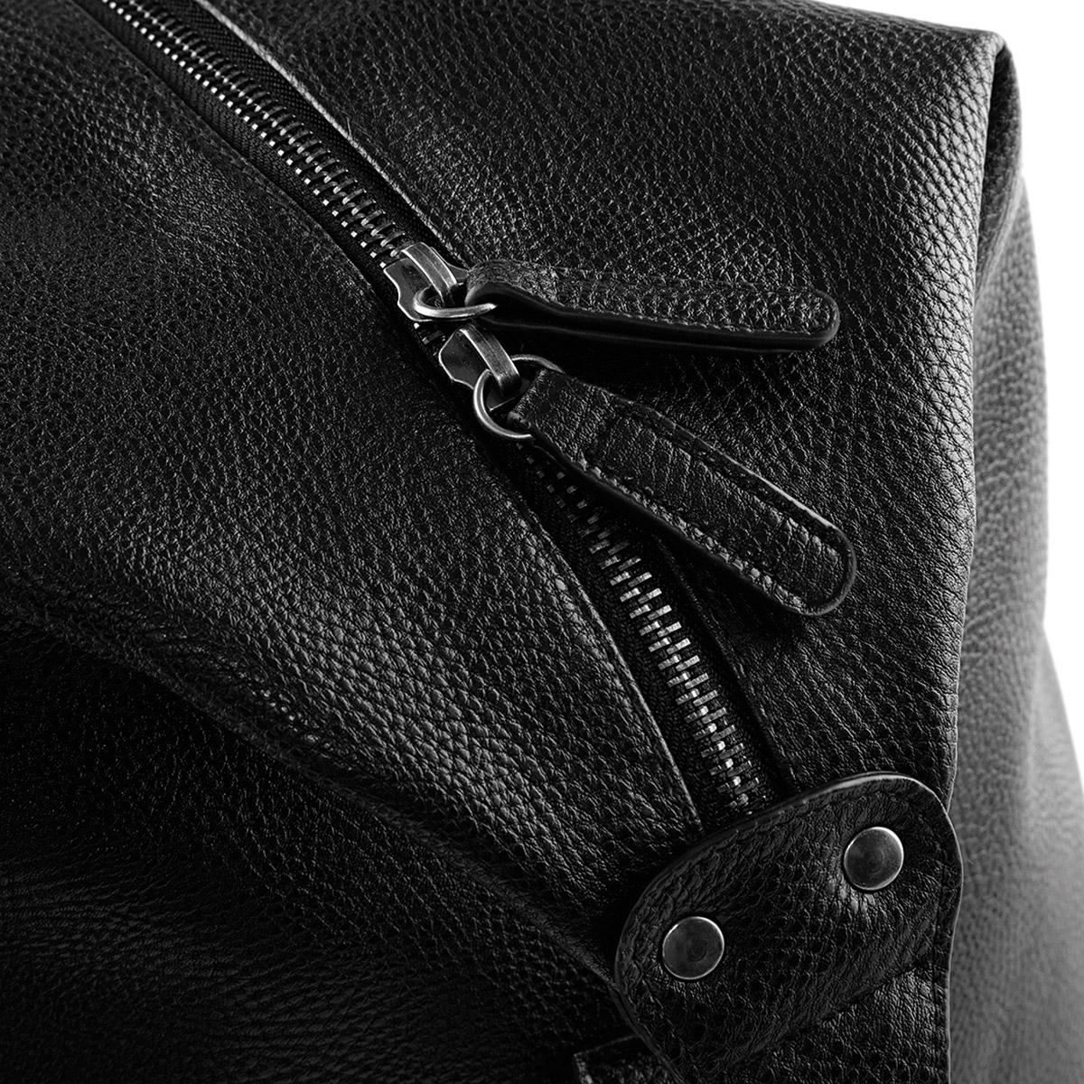 Borsone da viaggio in 100% pelle sintetica, classico ed elegante tasche e zip - Be Brave Boutique