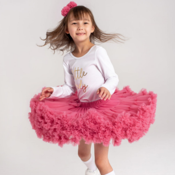 Gonna Ampia in Tulle Lipstick Pink - Be Brave Boutique