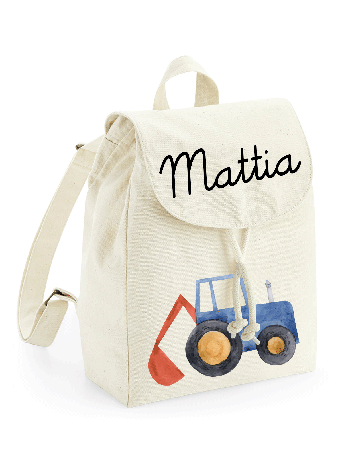 Mini Zaino in cotone Trattore - Be Brave Boutique