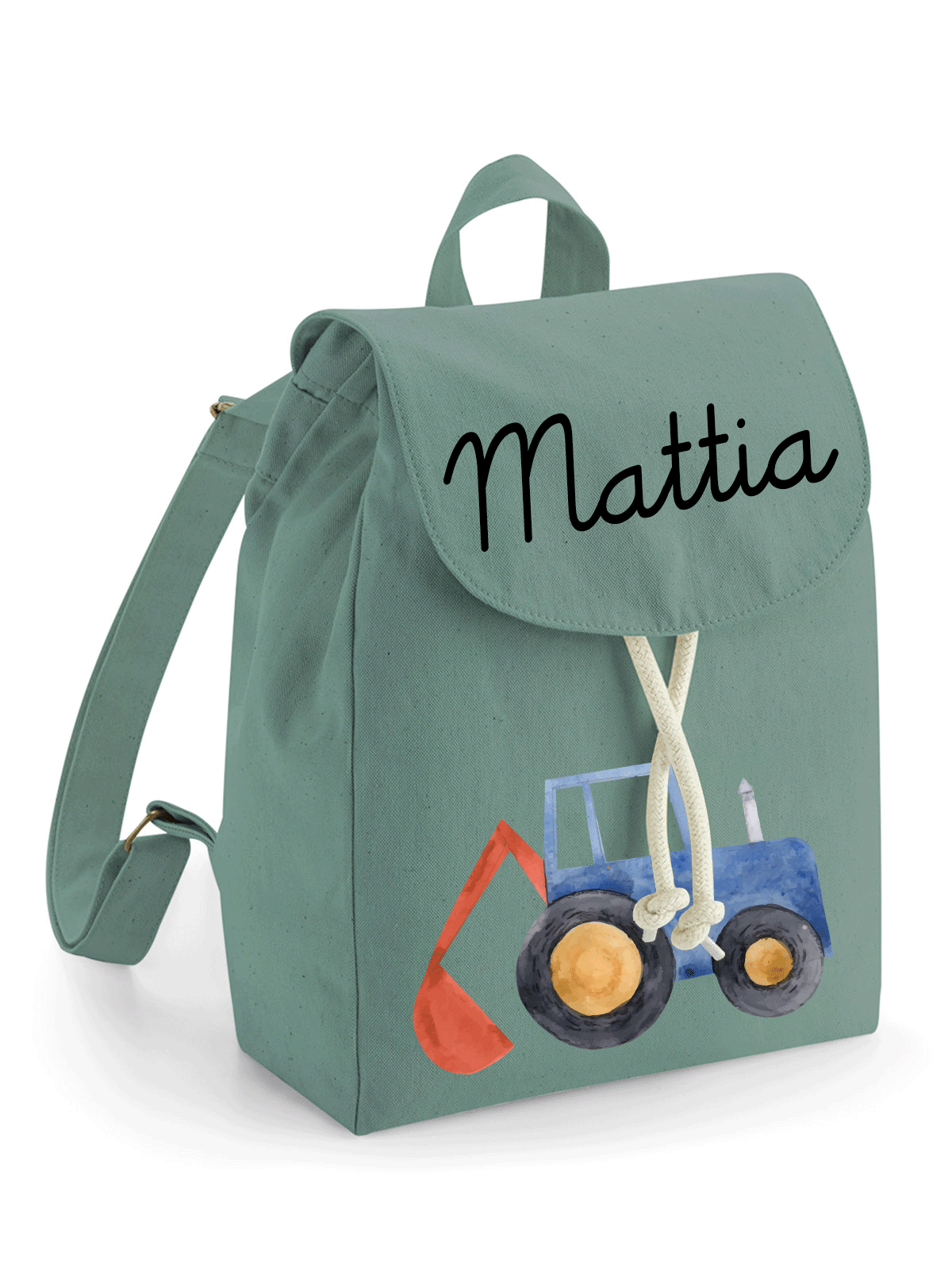 Mini Zaino in cotone Trattore - Be Brave Boutique