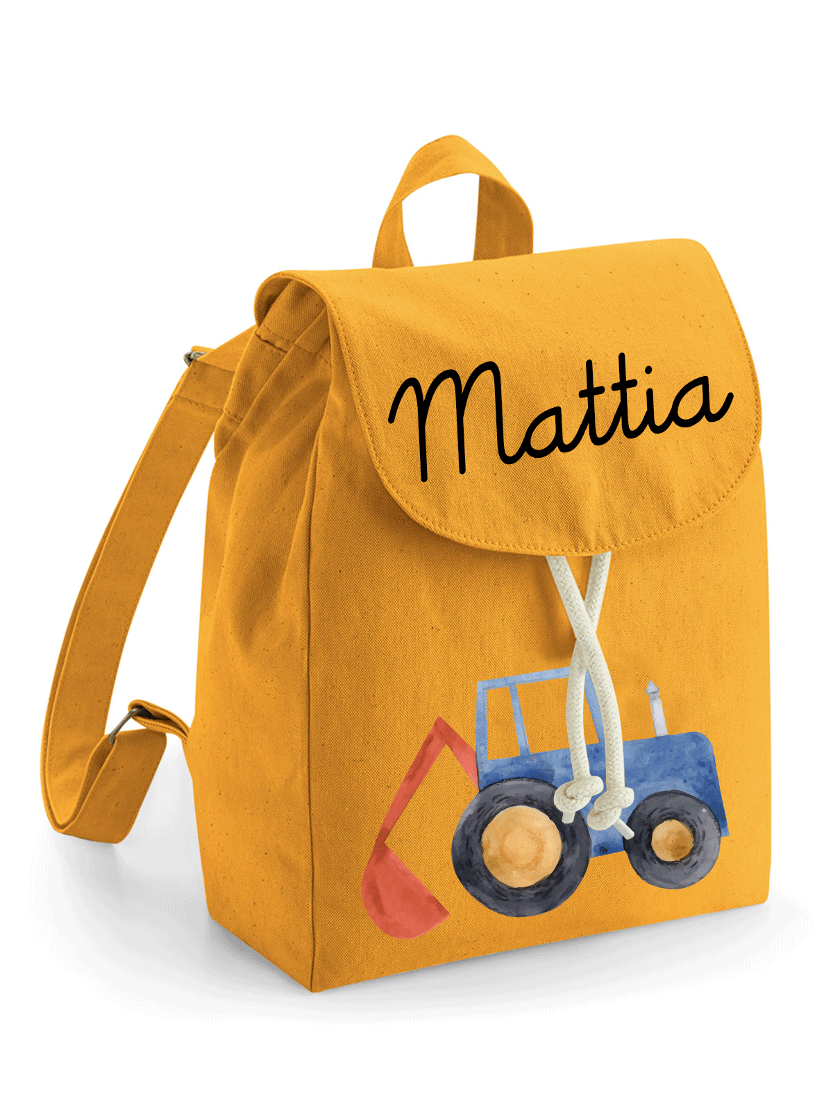 Mini Zaino in cotone Trattore - Be Brave Boutique