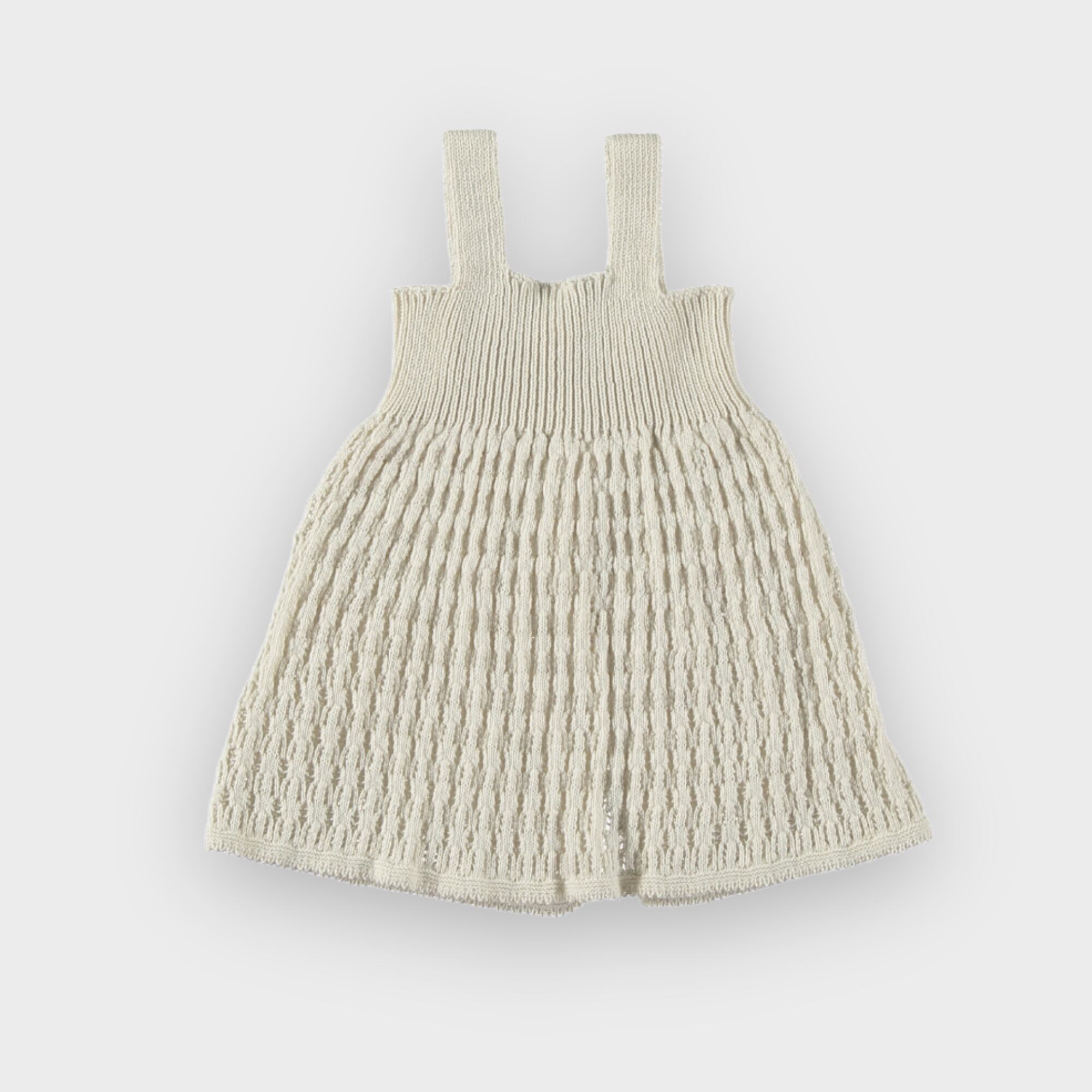 Vestitino Laira Li&me traforato Cream - Be Brave Boutique