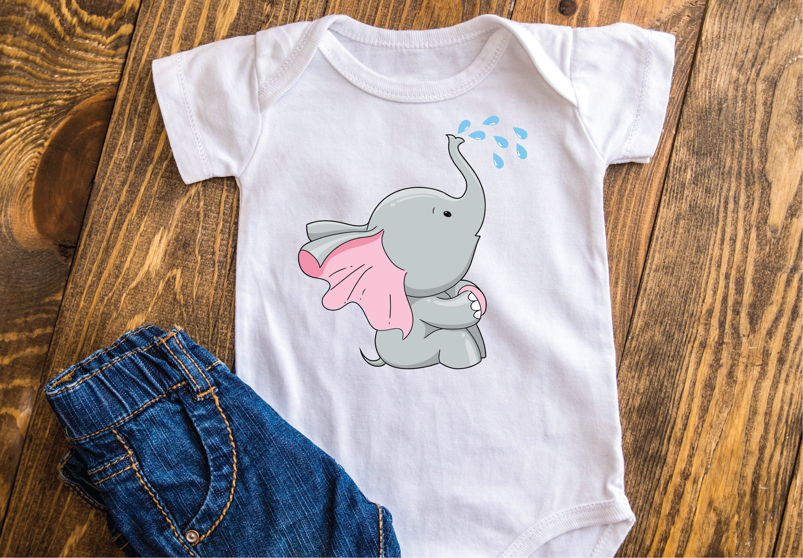 Body in 100% cotone "Elefantino" personalizzabile - Be Brave Boutique