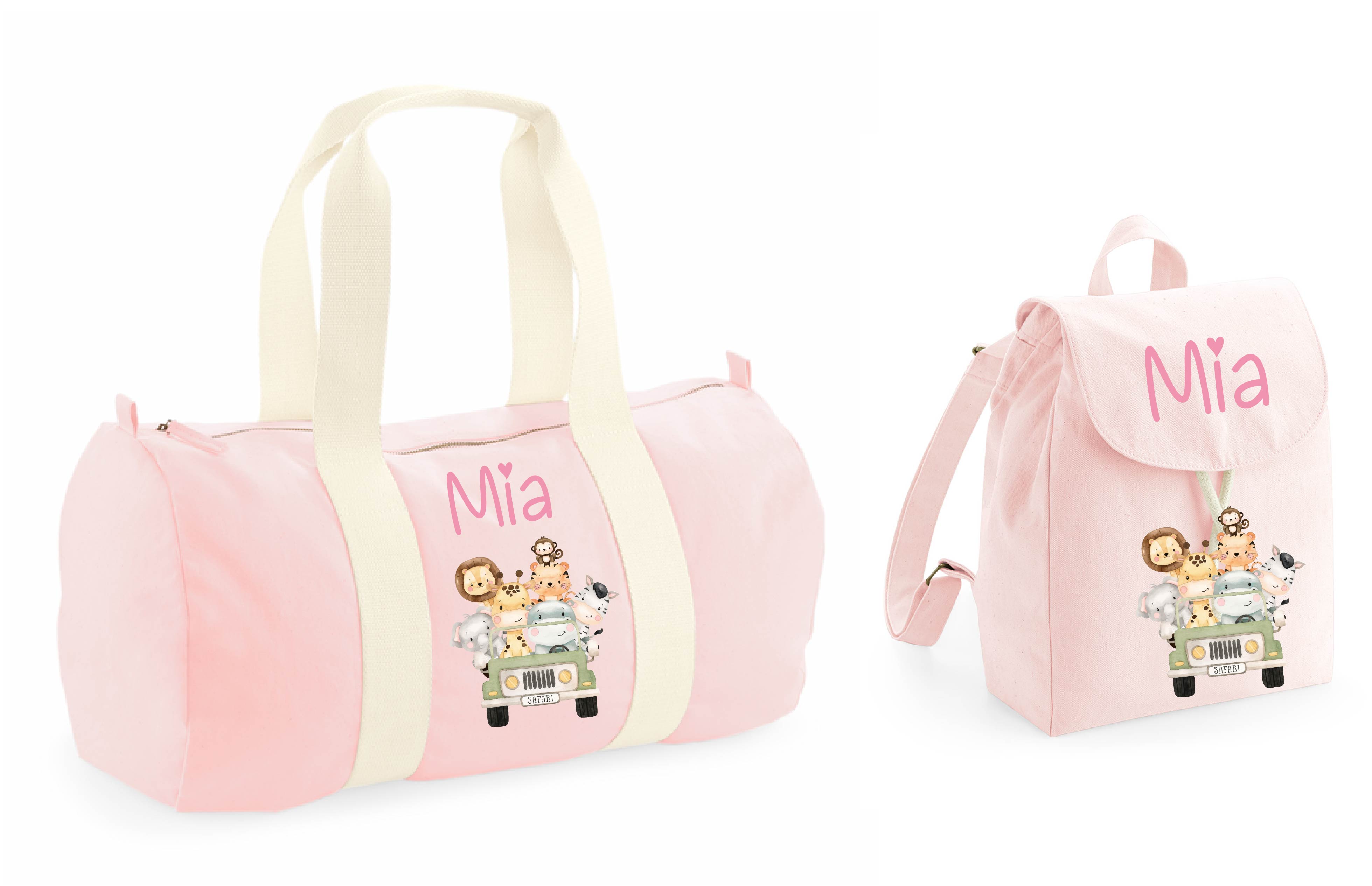 Borsone e zaino in cotone Safari personalizzabile - Be Brave Boutique