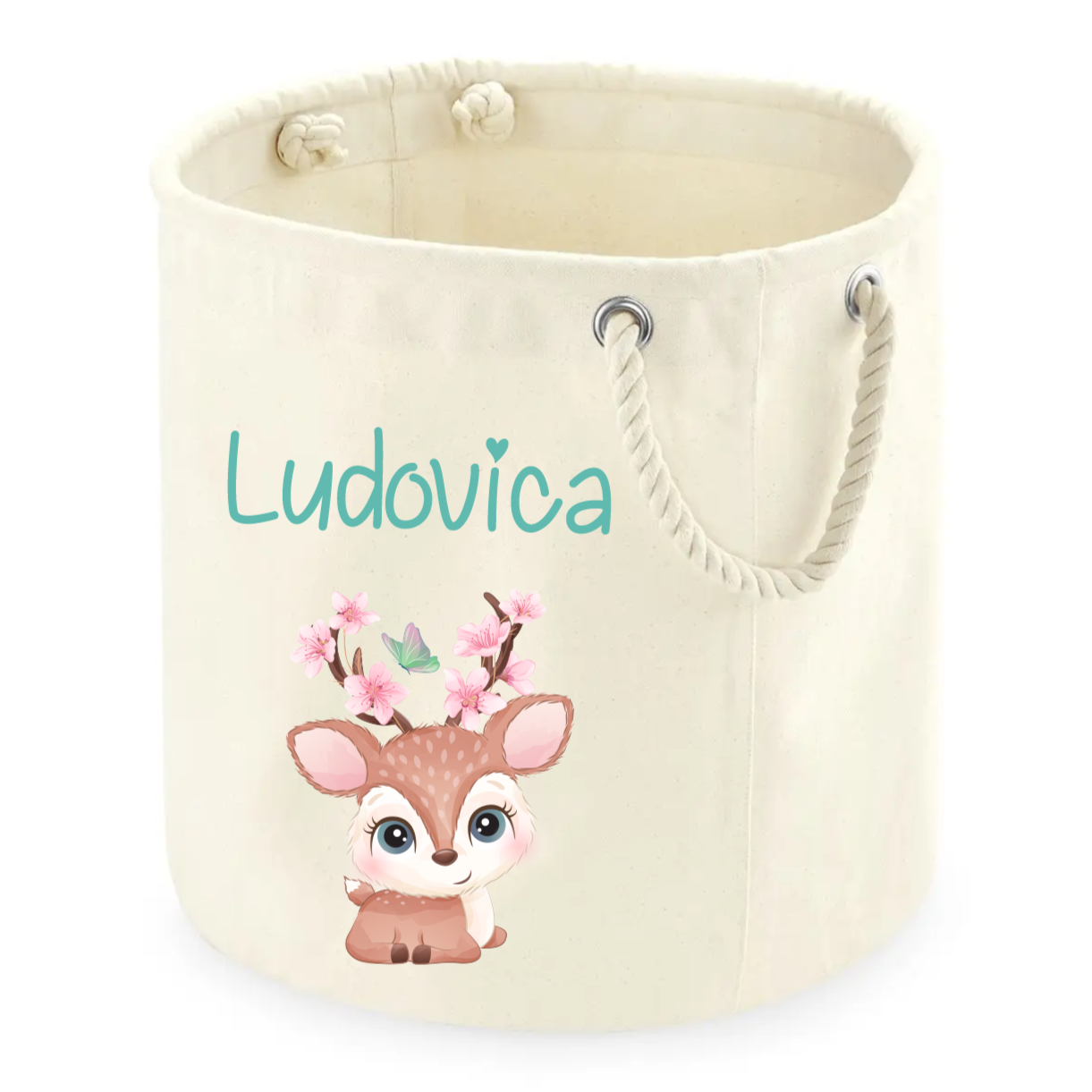 Cesta Porta giochi personalizzabile Cerbiatto - Be Brave Boutique