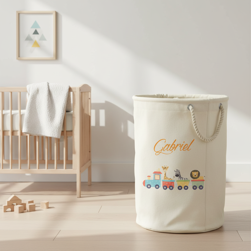 Cesta Porta giochi personalizzata con nome - Be Brave Boutique