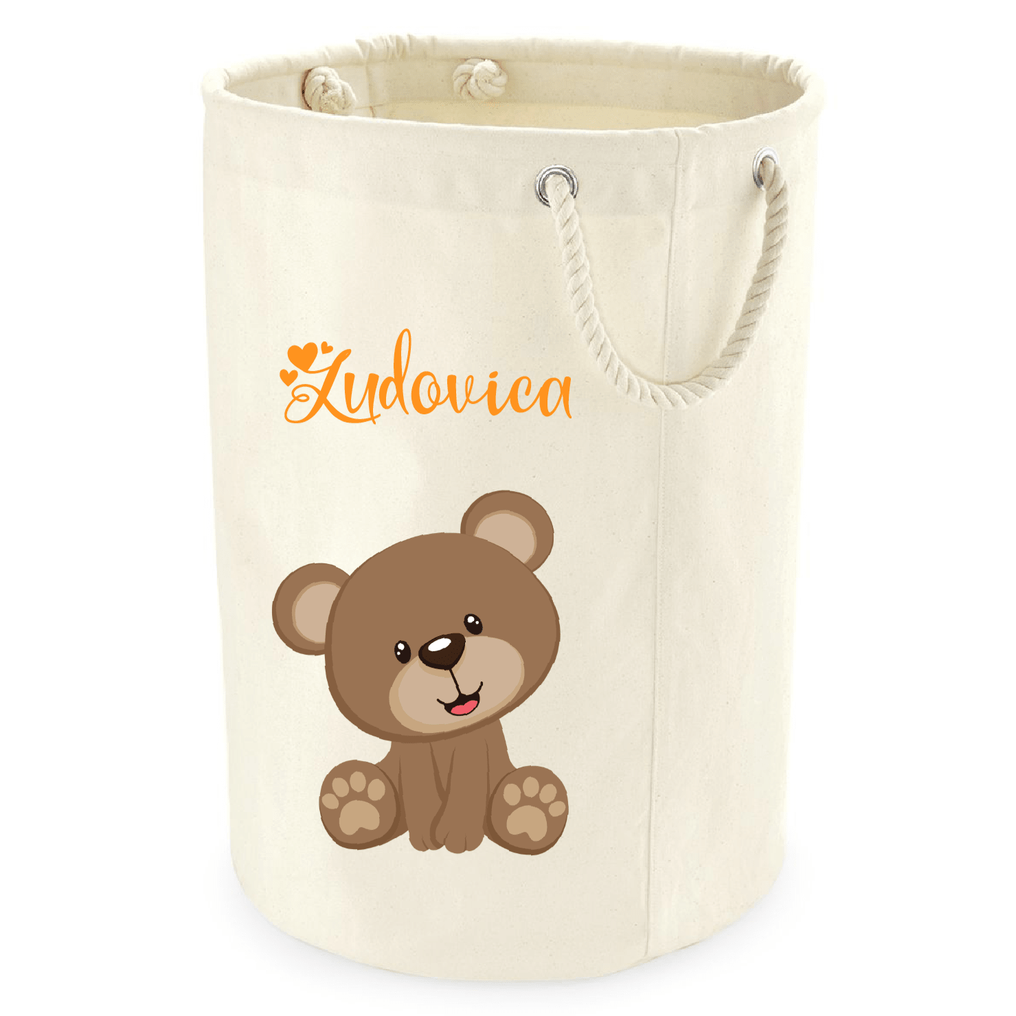 Cesta Porta giochi personalizzabile Orsetto - Be Brave Boutique