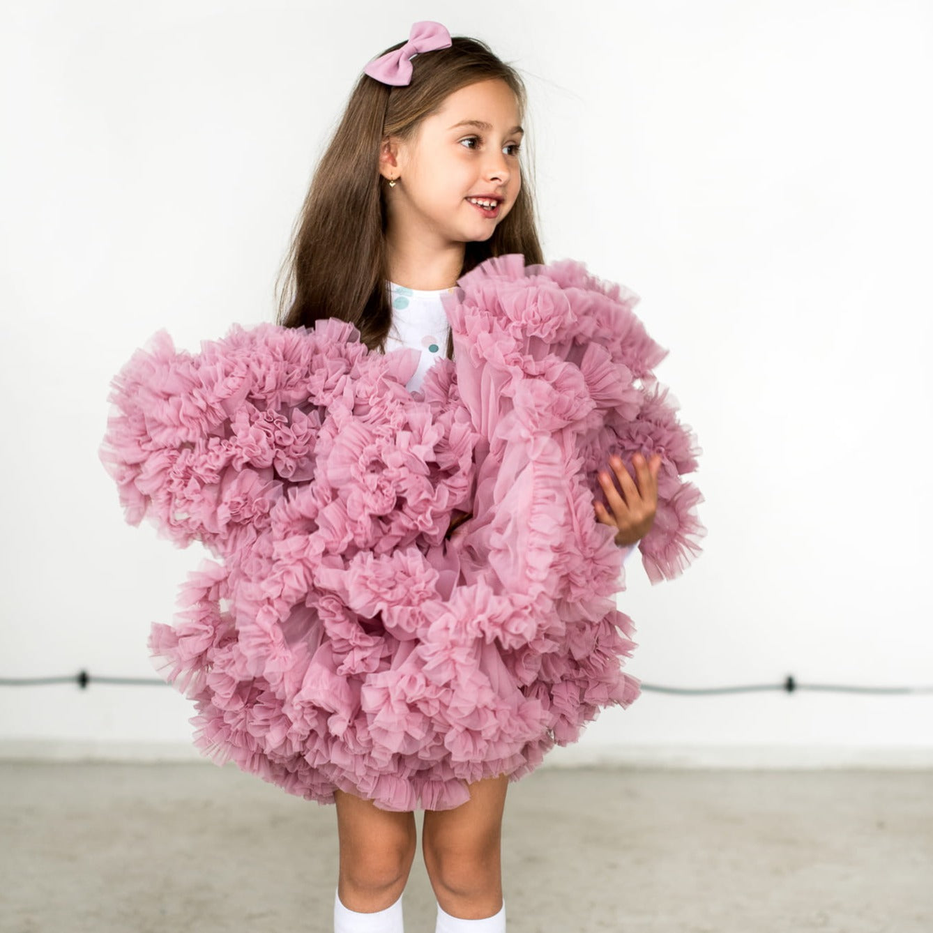 Gonna Ampia in Tulle Dusty Pink - Be Brave Boutique