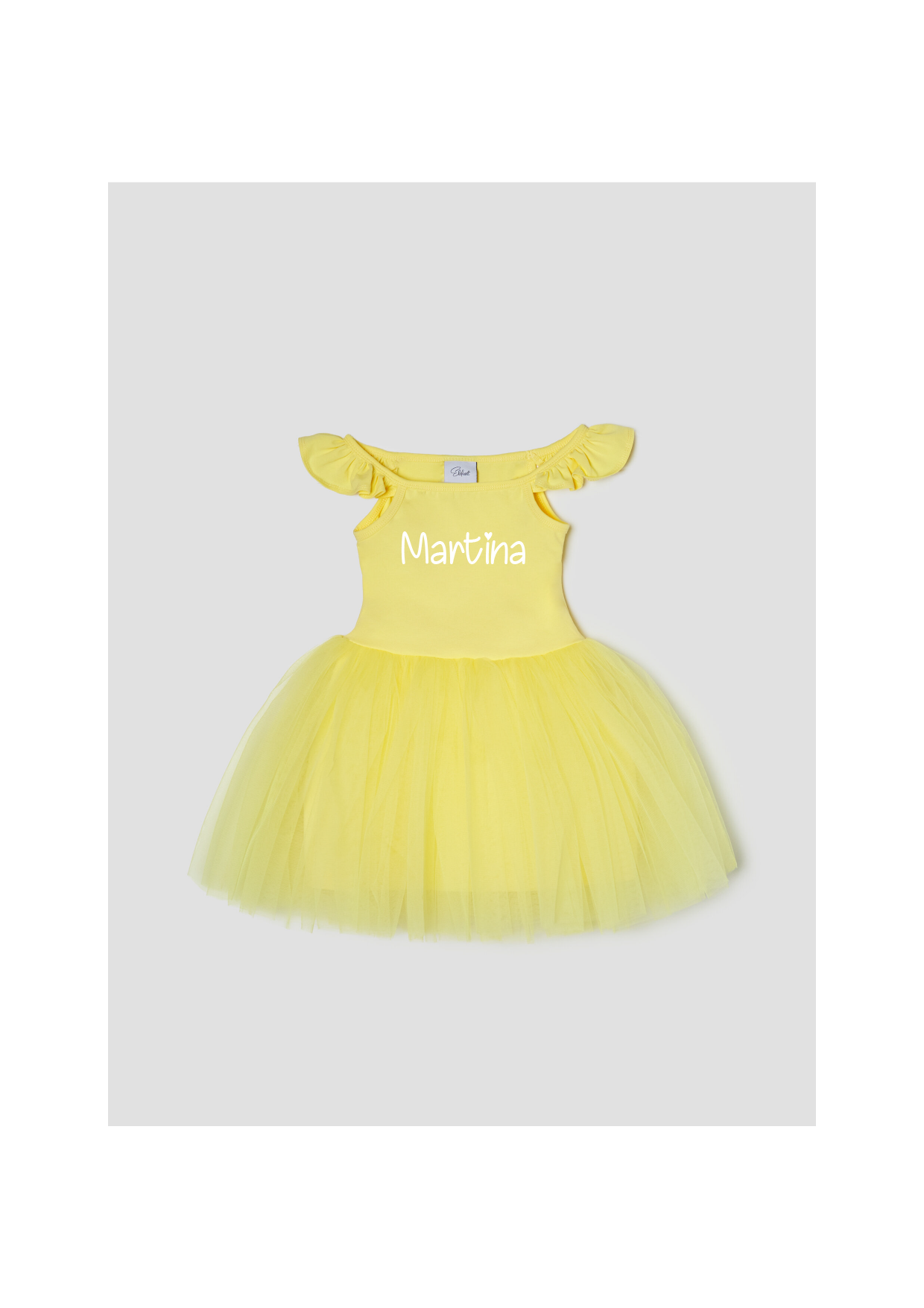 Tutù abitino in tulle Lemon Personalizzabile con Nome - Be Brave Boutique